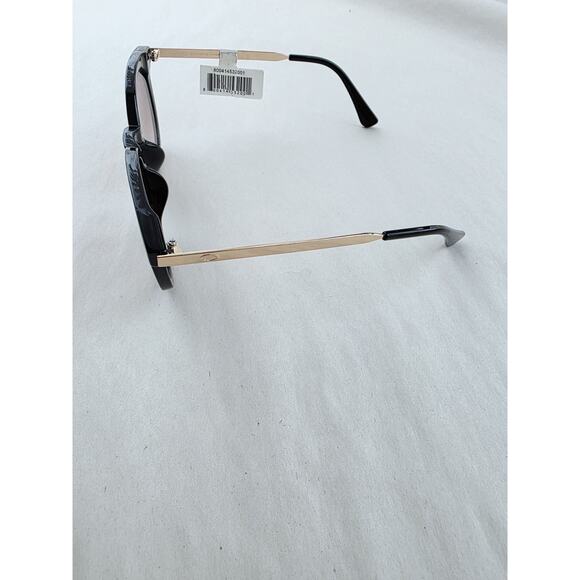 New Oscar de la Renta Sunglasses Retro Cat Eye Gold Black Side Logo NWT Pinup main image 5
